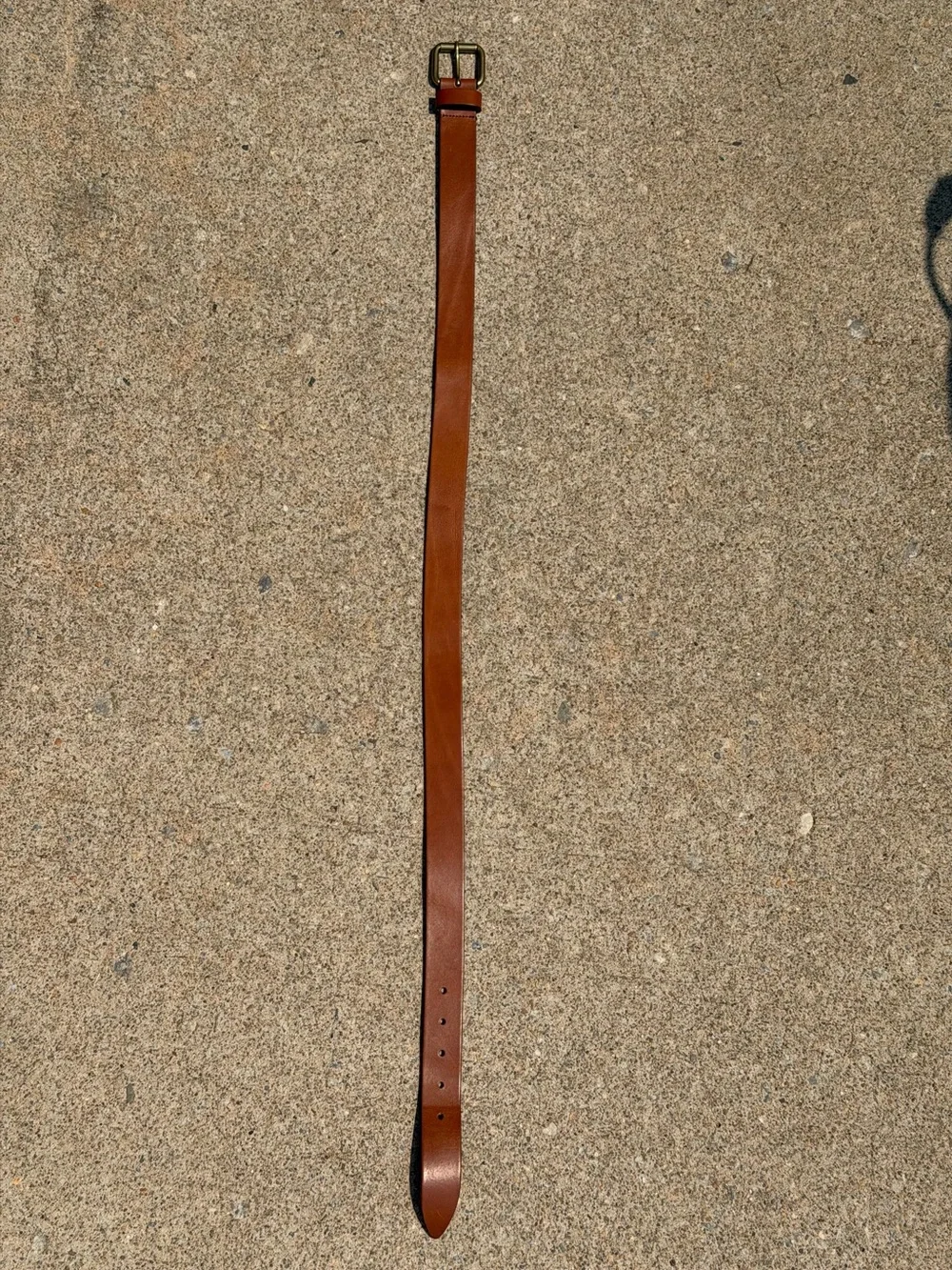 Brooks Brothers Italian Genuine Leather Belt Brown Tan Size 34 Made in Italy